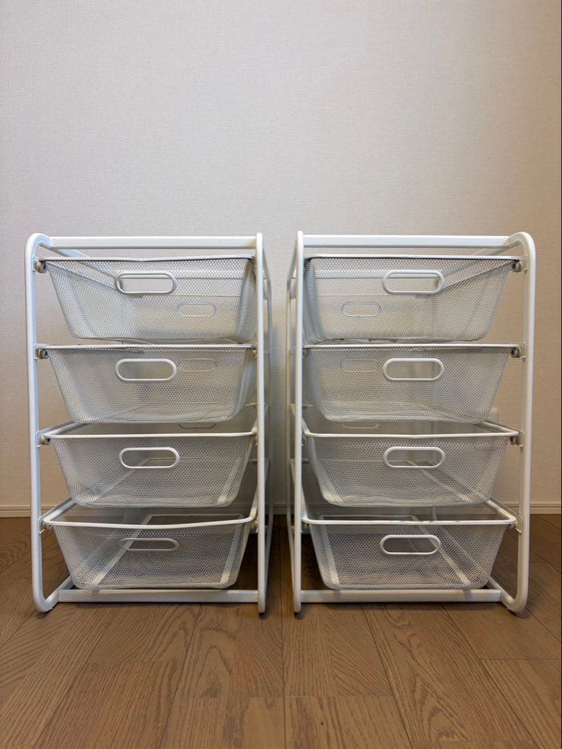 IKEA イケア ALGOT アルゴート メッシュラック 4段 2台セット