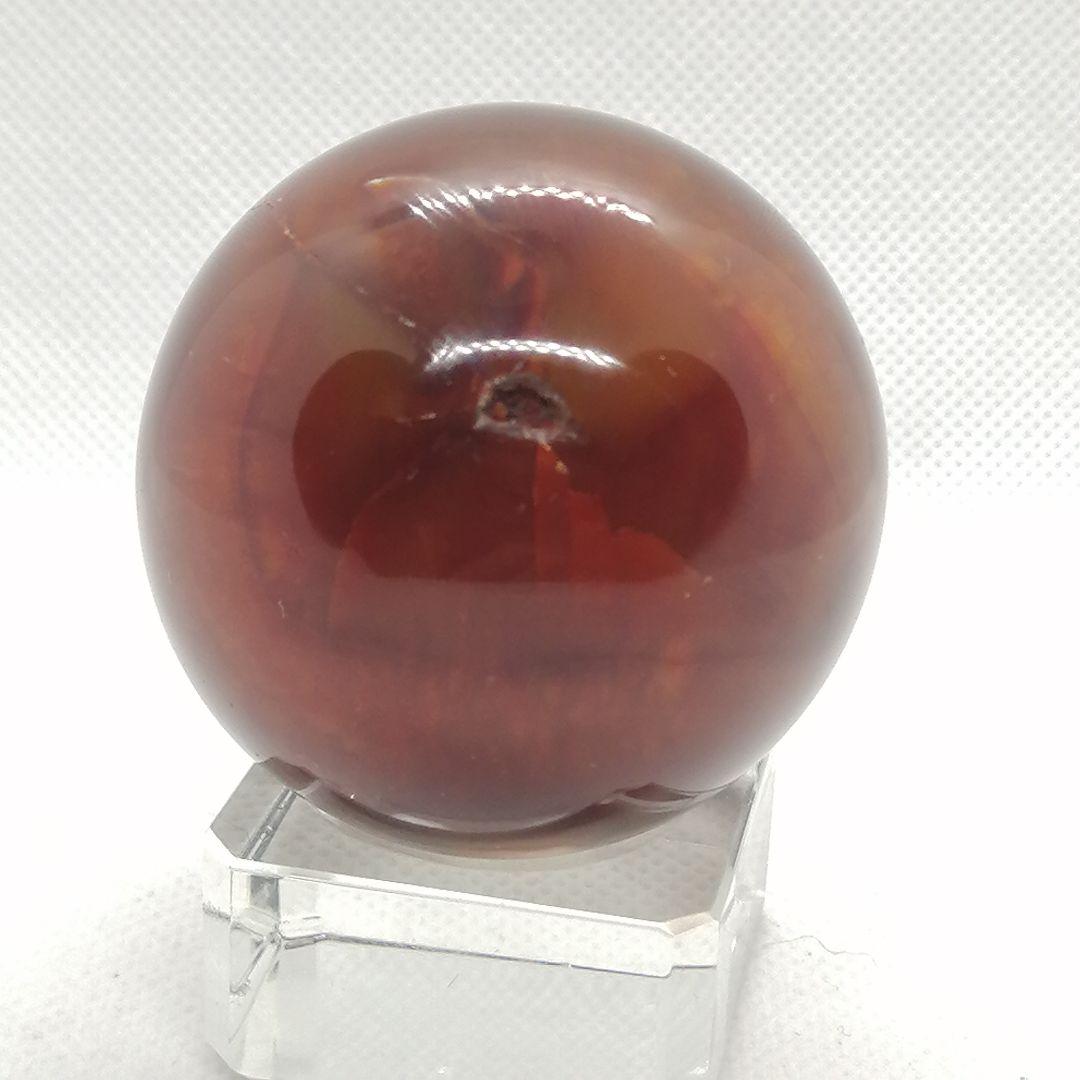 確認用新品】訳　ジオードありの濃いめカラーのカーネリアン　少し石目あり11-40