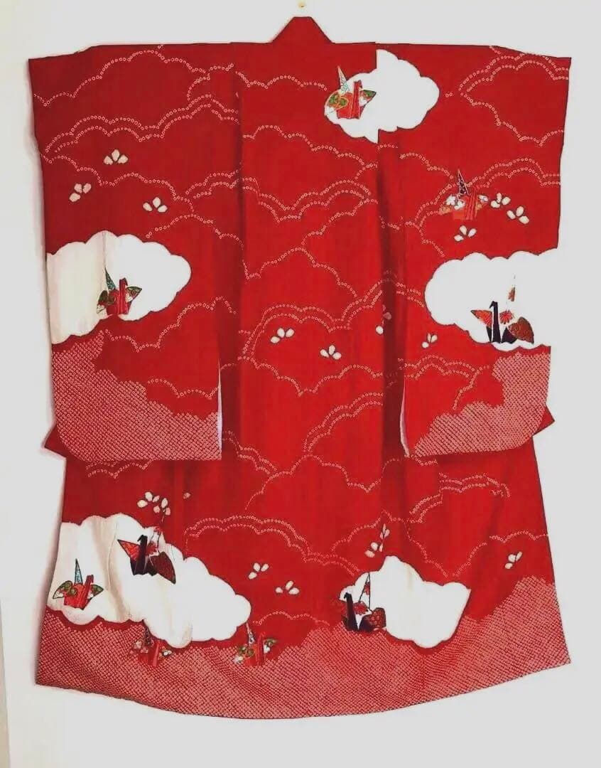 七五三　7歳女の子　着物フルセット　正統派　正絹　髪飾りなし　雅　一生の記念