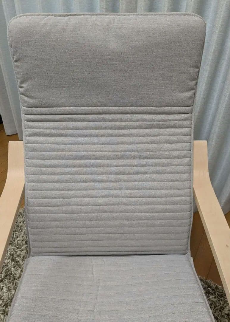 IKEA　イケア　POANG ポエングパーソナルチェア、オットマン付き