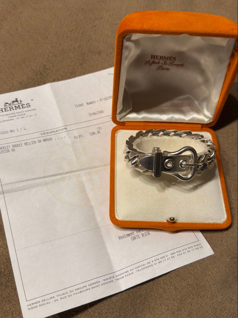 HERMES エルメス　ブックルセリエ　GM　ブレスレット　ヴィンテージ