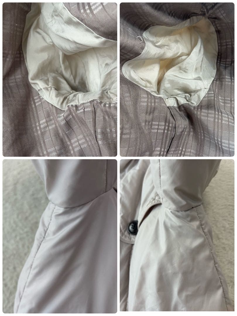 大きいサイズ バーバリーブラックレーベル ダウンジャケット ボリュームある襟元