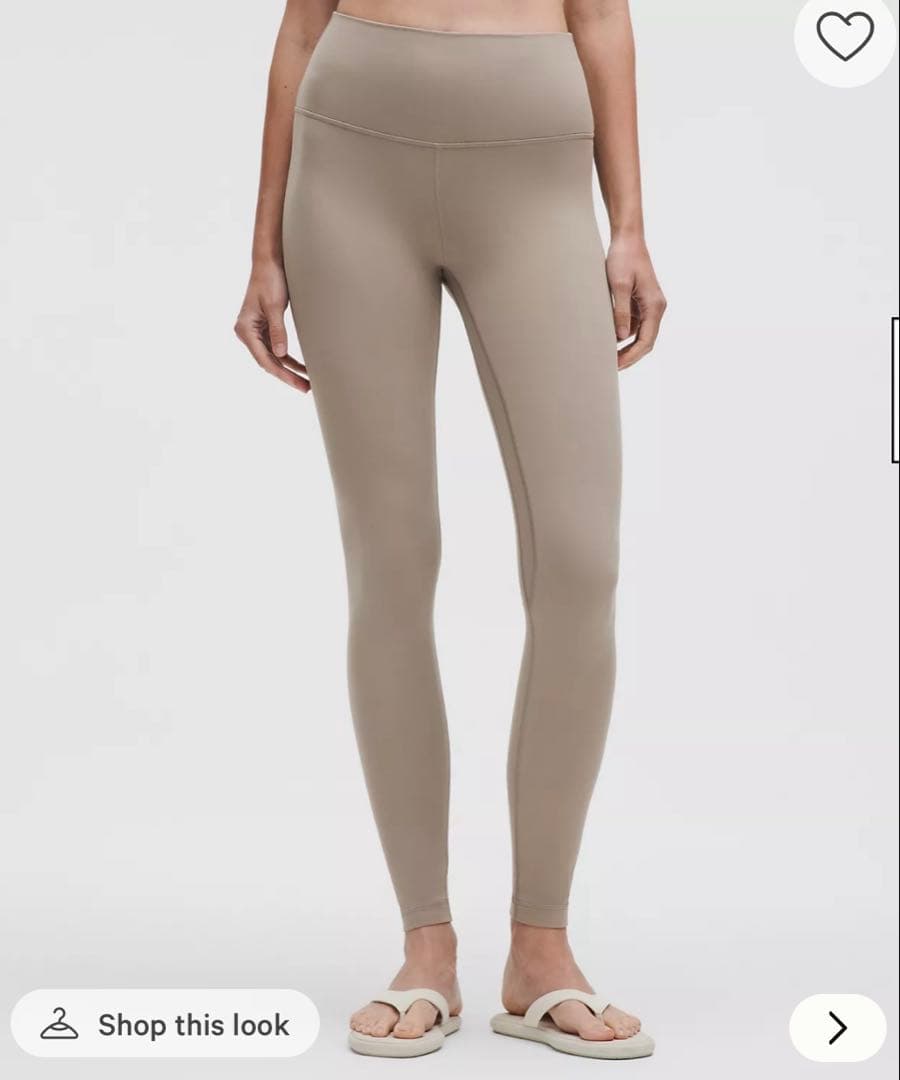 Lululemon 新品未使用　ハイウエスト ヨガパンツ ベージュ　サイズ4