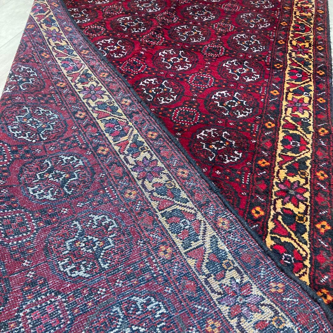 ペルシャ絨毯　トルクメン産　ヴィンテージラグ　トライバルラグ　180x99㎝