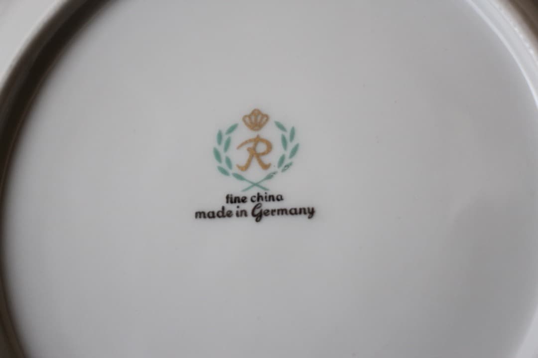 ドイツ　ライフェンバッハ　金彩　１９cm　デザートプレート　６枚