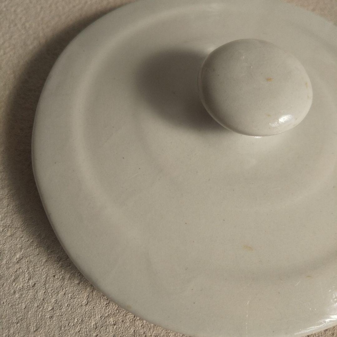 アンティーク　陶器キャニスター　RAISINS