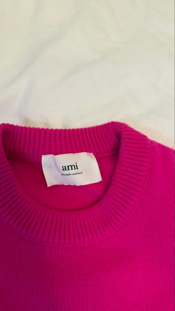 ぽむさん専用/AMI PARIS ピンク ニットセーター　GINZA SIX購入
