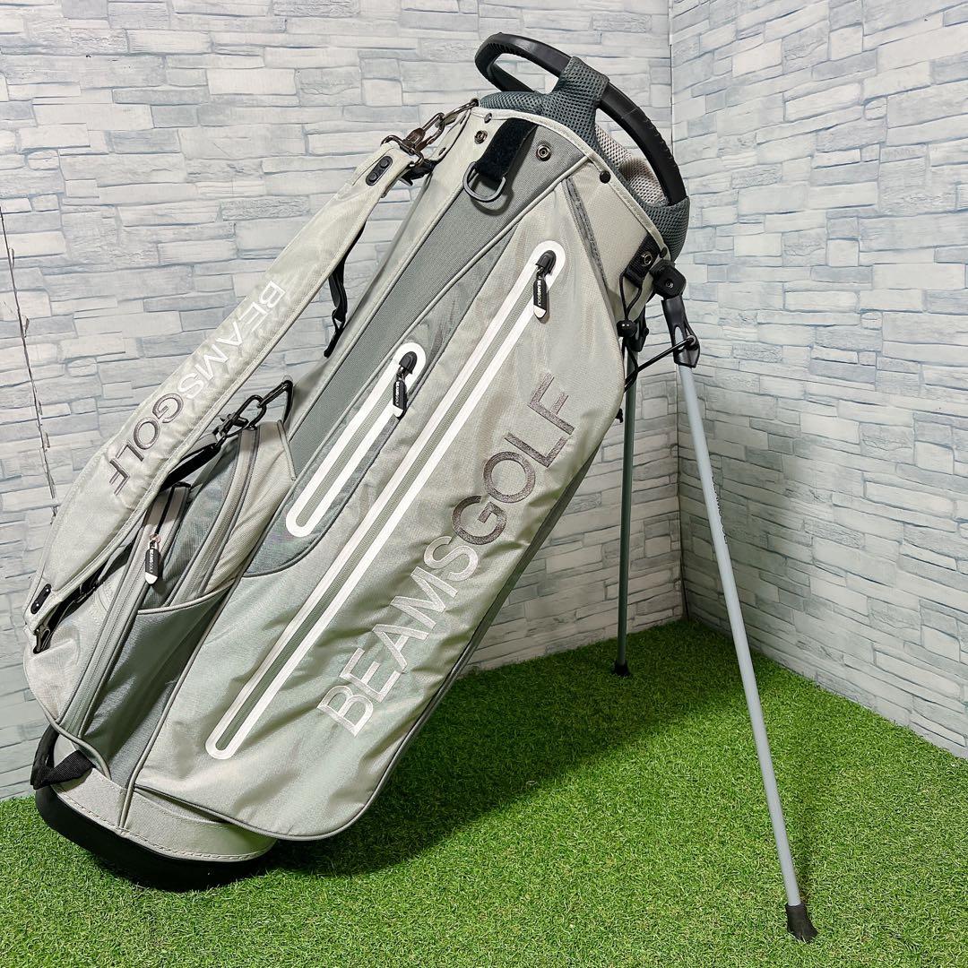 BEAMS GOLF ビームスゴルフ スタンド式 キャディバッグ 軽量 グレー