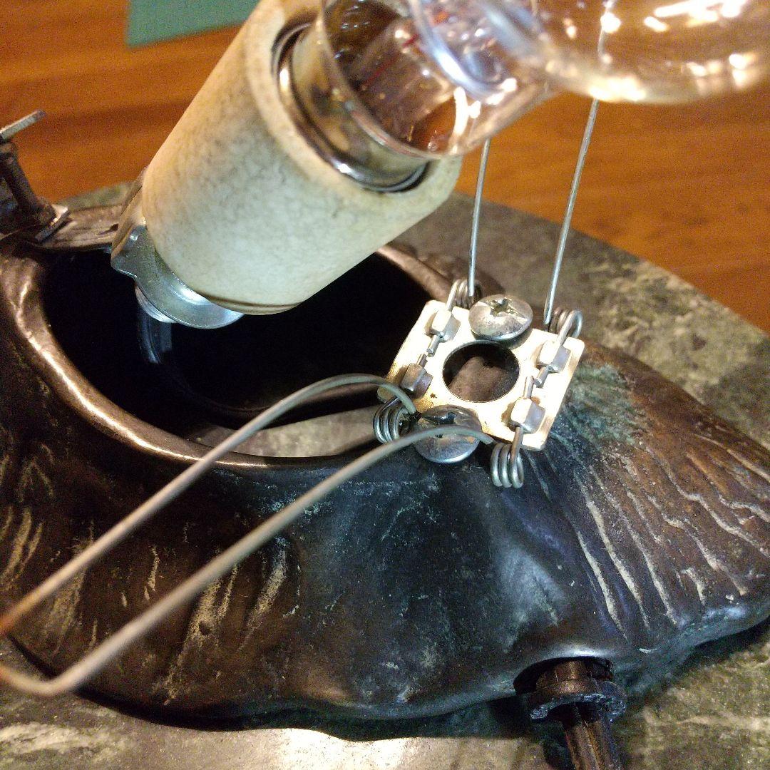 アンティークランブ ガレ マ―ブル ブロンズ