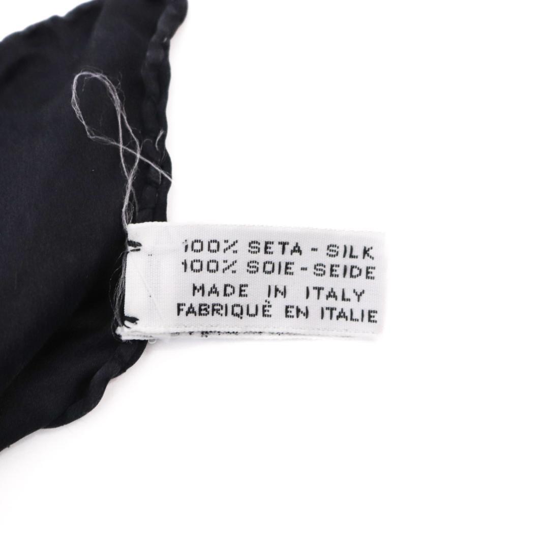 CHANEL グリポワ柄　シルク　スカーフ　ビジュー　大判　ストール　ココマーク