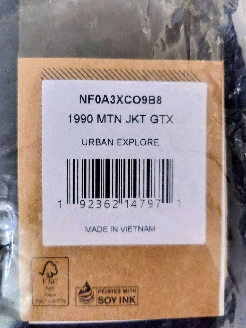 YMB新品未使用ノースフェイスGORE-TEX NF0A3XCO9B8黒L