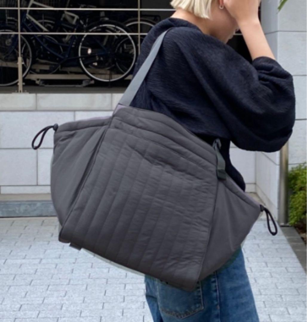 SOLPRESAキルティング ブラック マザーズバッグ