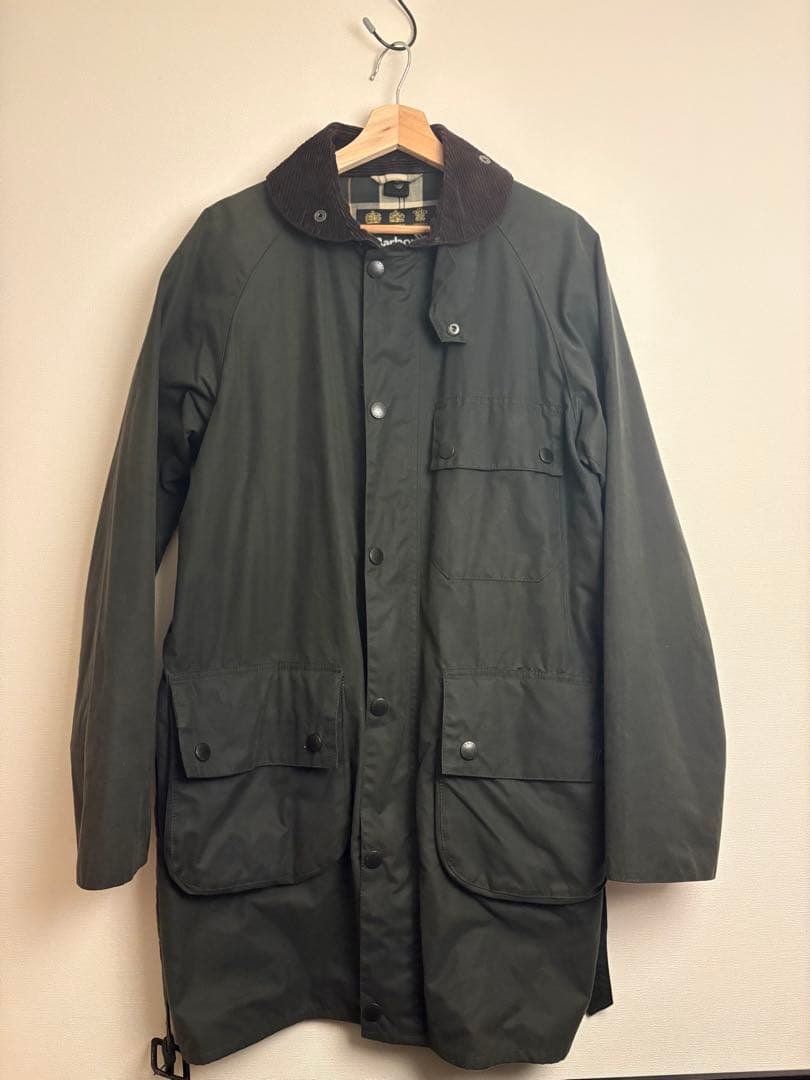 Barbour BEDALEWAXJACKET 40 コート　ファー付き