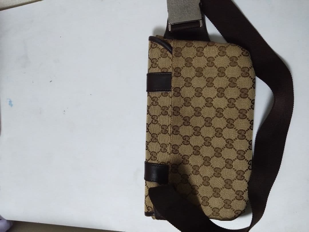GGキャンバス ウエストポーチ　ボディバッグ　GUCCI