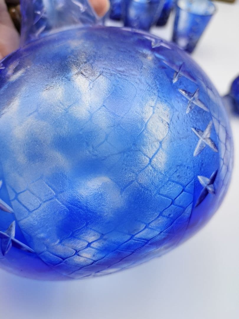 超希少品☆カガミクリスタル 各務満 デキャンタセット（切子、江戸切子、薩摩切子）