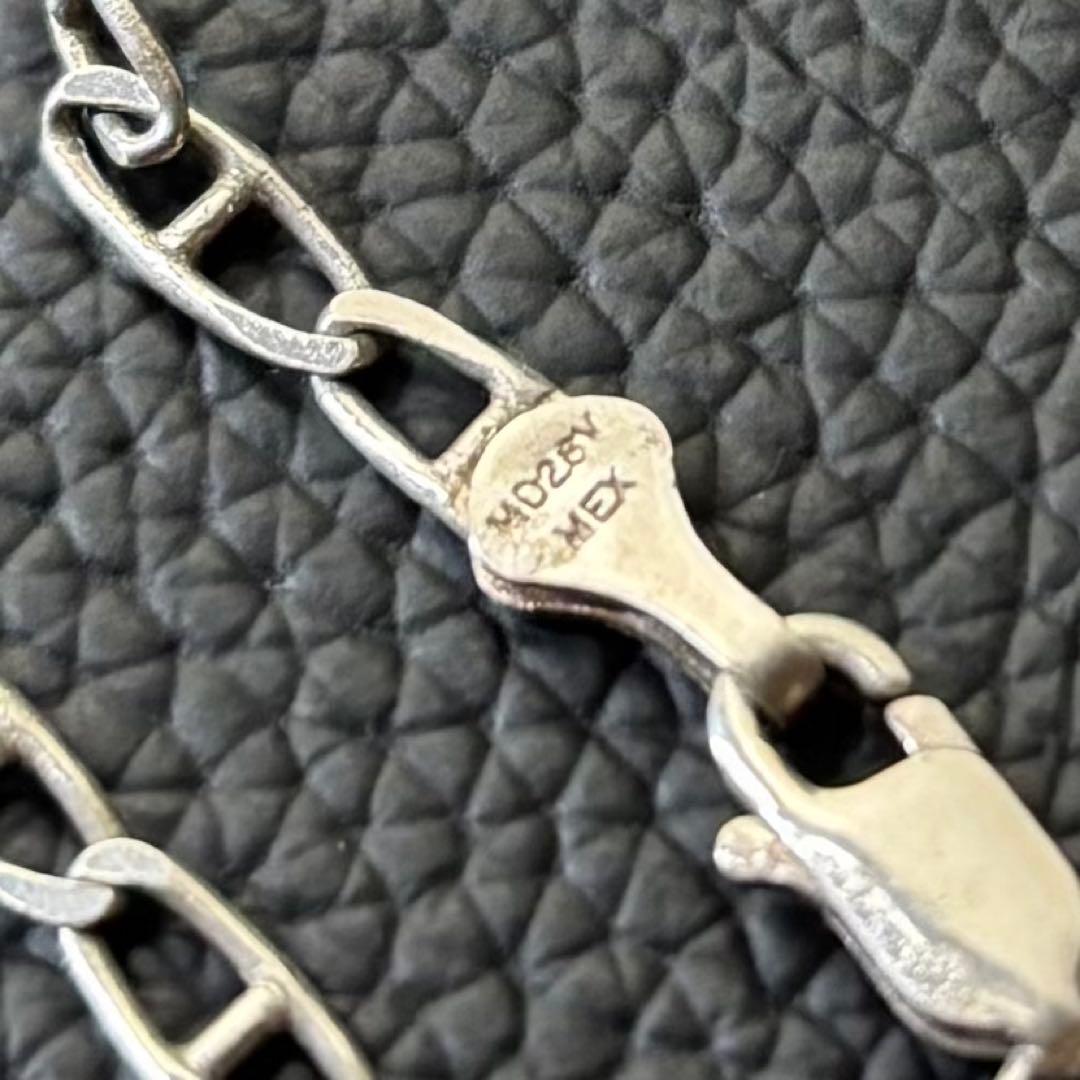 MEXICO シルバー925 3連フェザーネックレス　ヴィンテージ