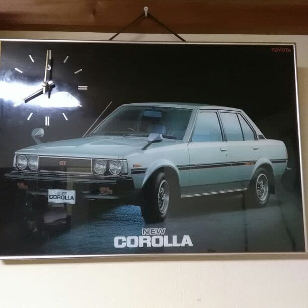 カローラの掛け時計