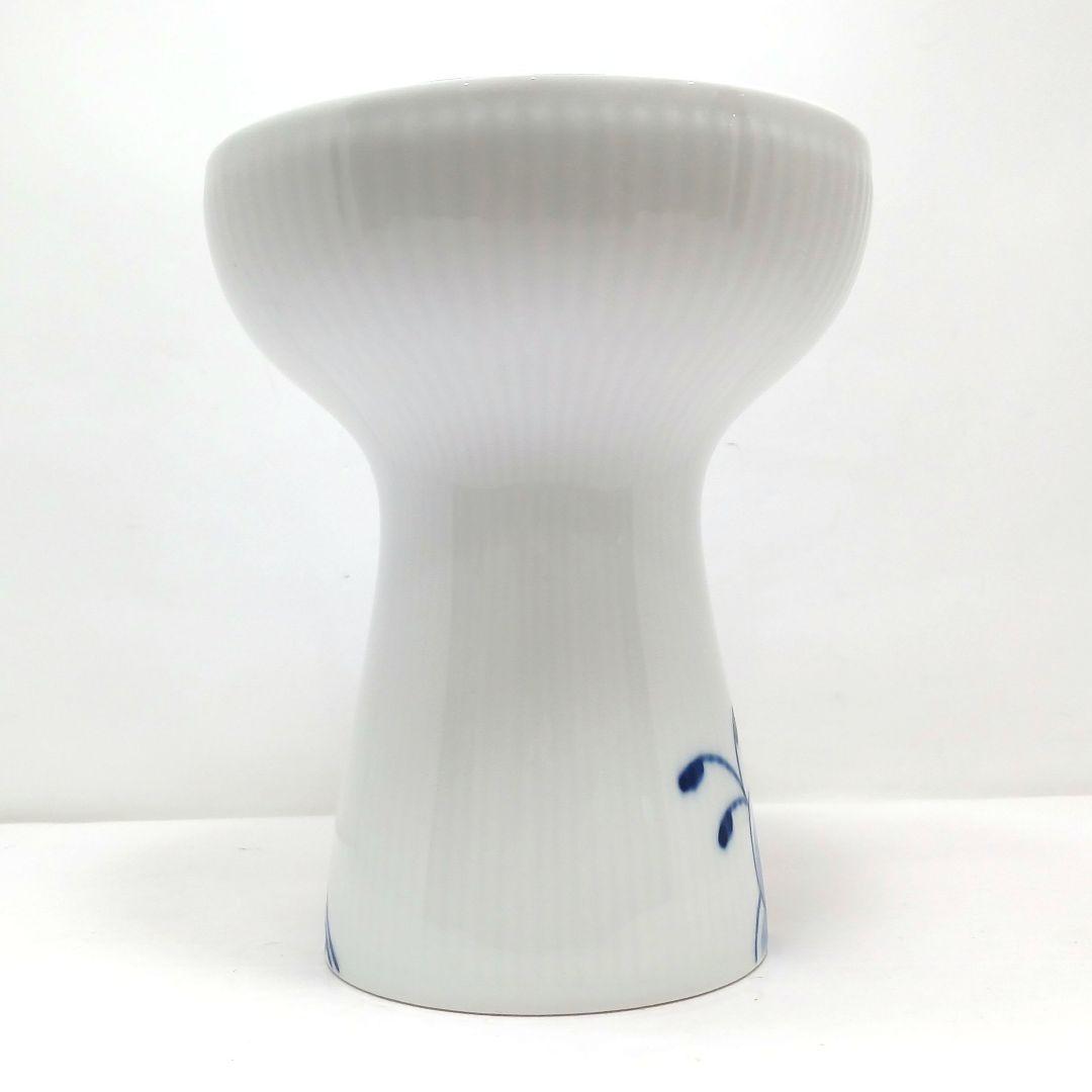 Y3332-3 ロイヤルコペンハーゲン ブルーフルーテッドメガ 花瓶 箱付