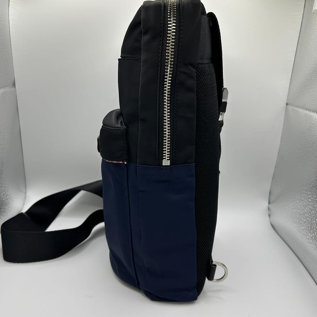 【未使用】ポールスミス PaulSmith ボディバッグ ネイビー/ブラック