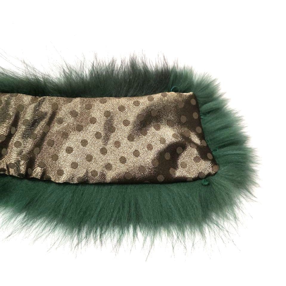 ​美品✨SAGA FURS 最高級フォックスファー レア色グリーン サガ