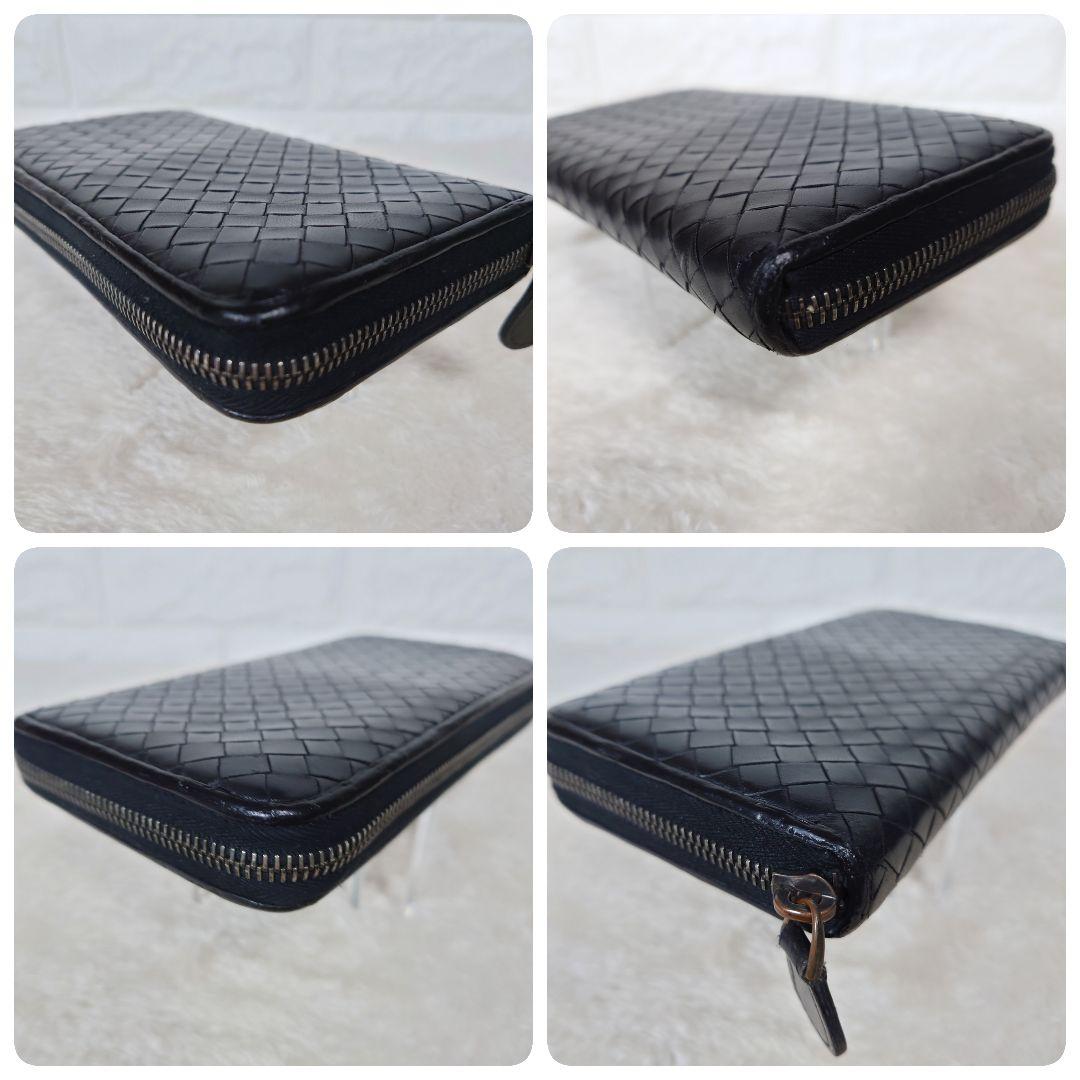 BOTTEGA VENETA イントレチャート 長財布 ラウンドファスナー