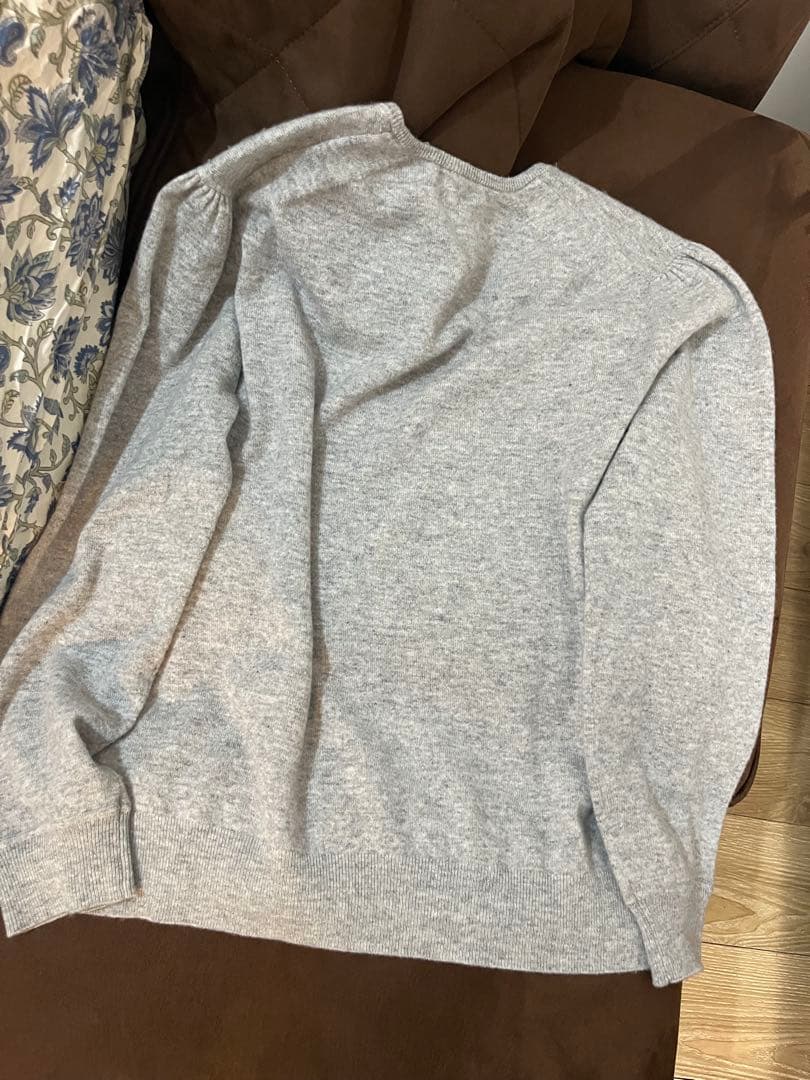 drawer ドゥロワー 24aw カシミヤ100 ニットセーター グレー　美品