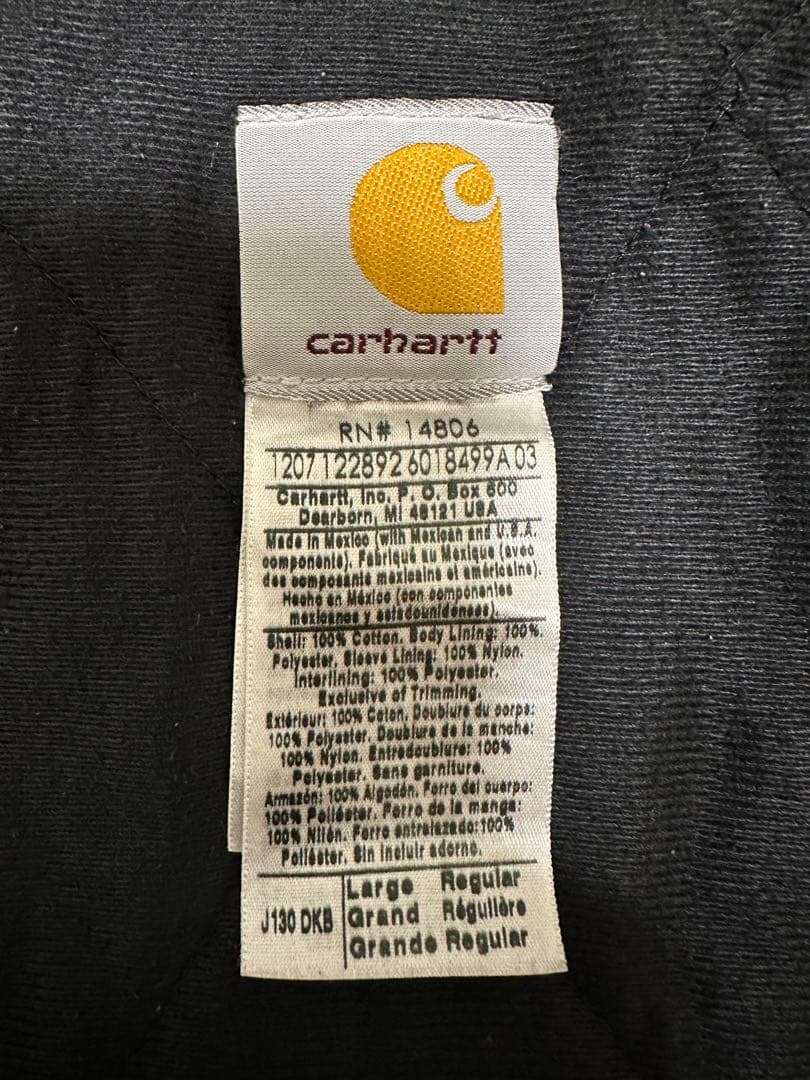 Carhartt アクティブジャケット　J130 DKB