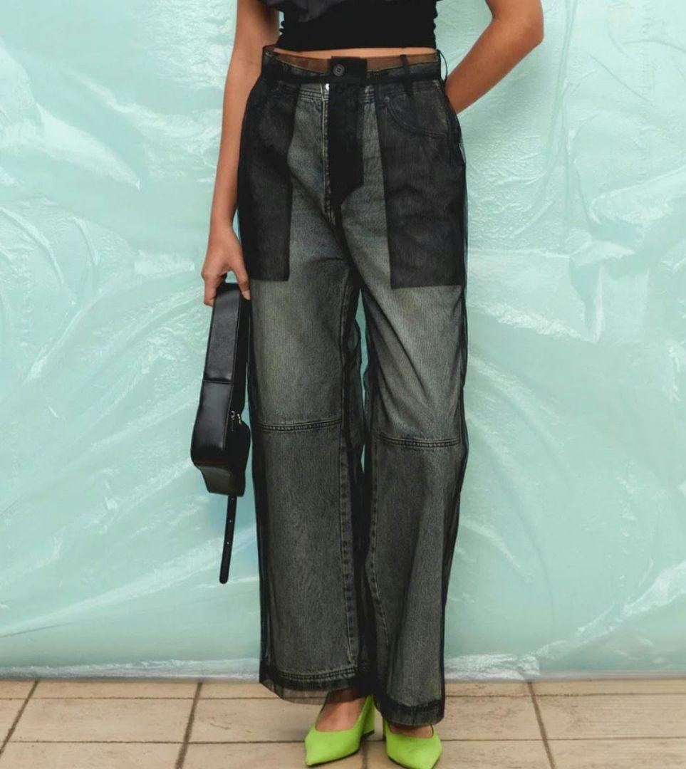 MAISON SPECIAL チュールレイヤーデニム