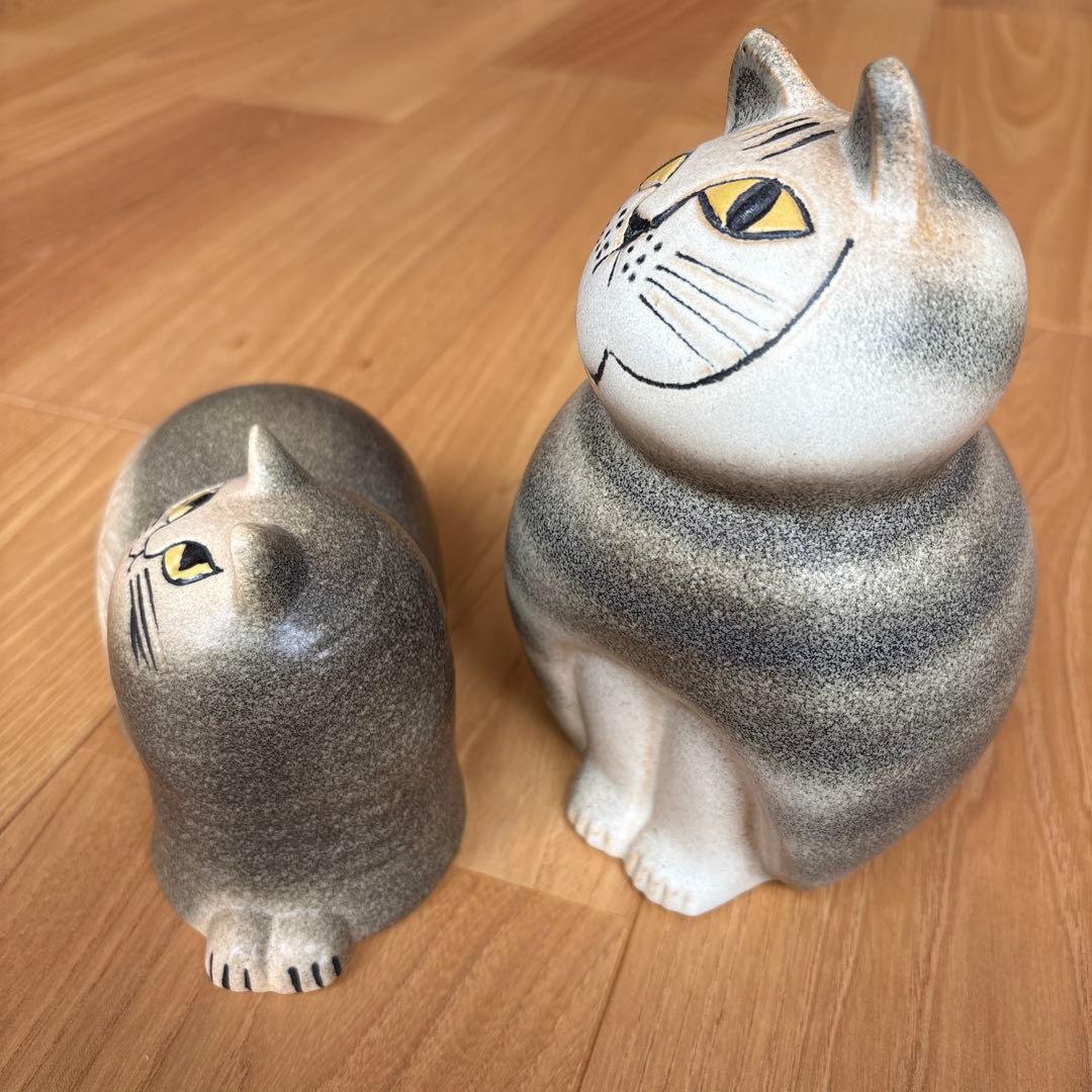 リサラーソン　置物ミア マイ　セット　キャットオブジェ　猫　ハンドメイド