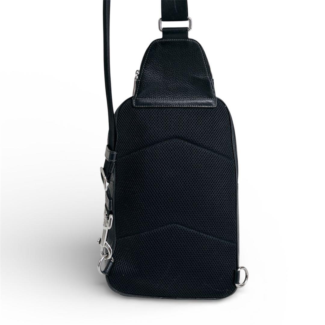 COACH コーチ イーサン パック ボディバッグ ロゴ クロスボディ シボ革
