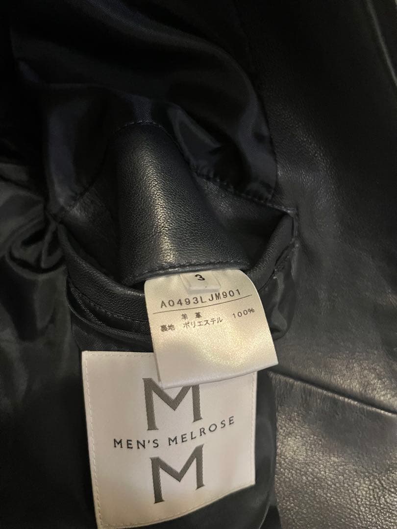 Men's Melrose ラムレザーシングルライダース★美品