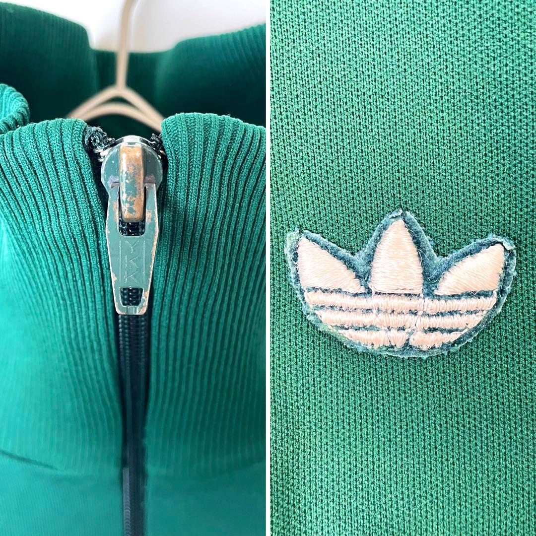 希少✨アディダス 西ドイツ製 デサント トラックトップ 刺繍 ユニセックス 2号