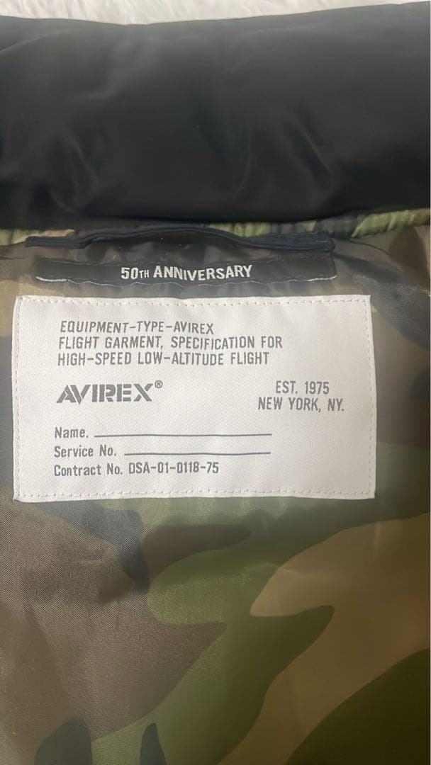 AVIREX 50TH ジャケット ネイビー