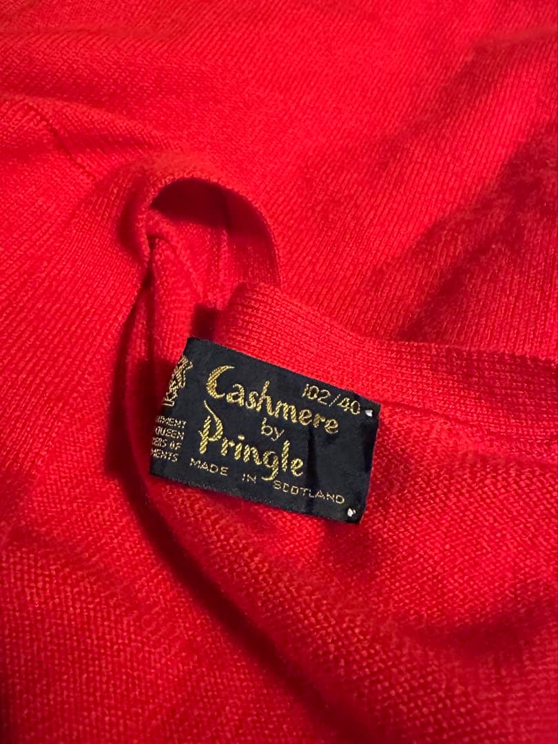 70S Pringle of SCOTLAND カシミヤ100% カーディガン