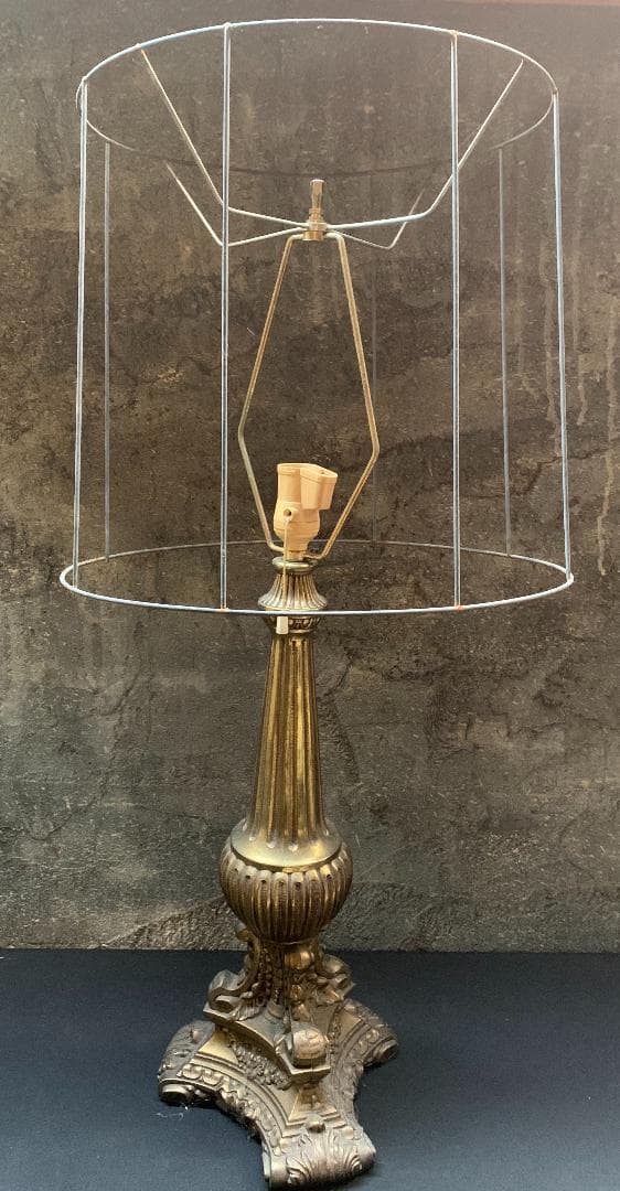 イタリア アンティーク フロア ランプ ライト スタンド 真鍮 卓上 デスク