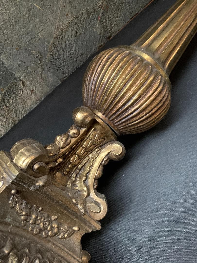 イタリア アンティーク フロア ランプ ライト スタンド 真鍮 卓上 デスク