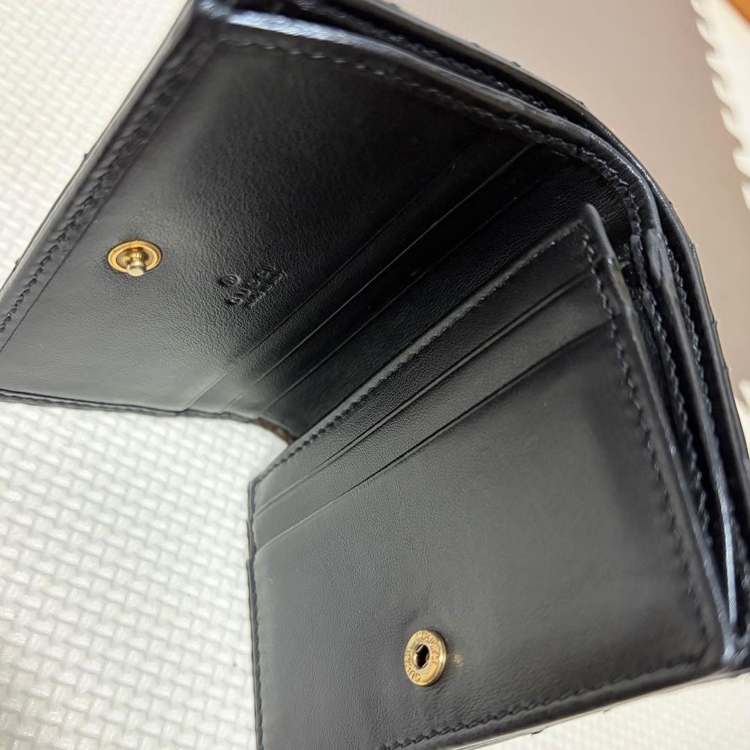 Gucci ブラック 二つ折り財布