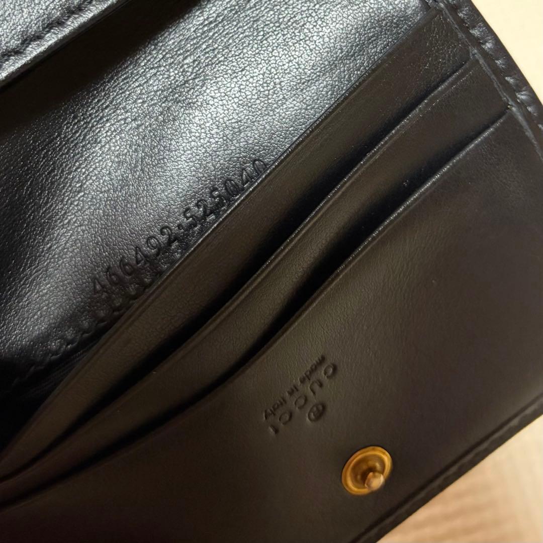 Gucci ブラック 二つ折り財布