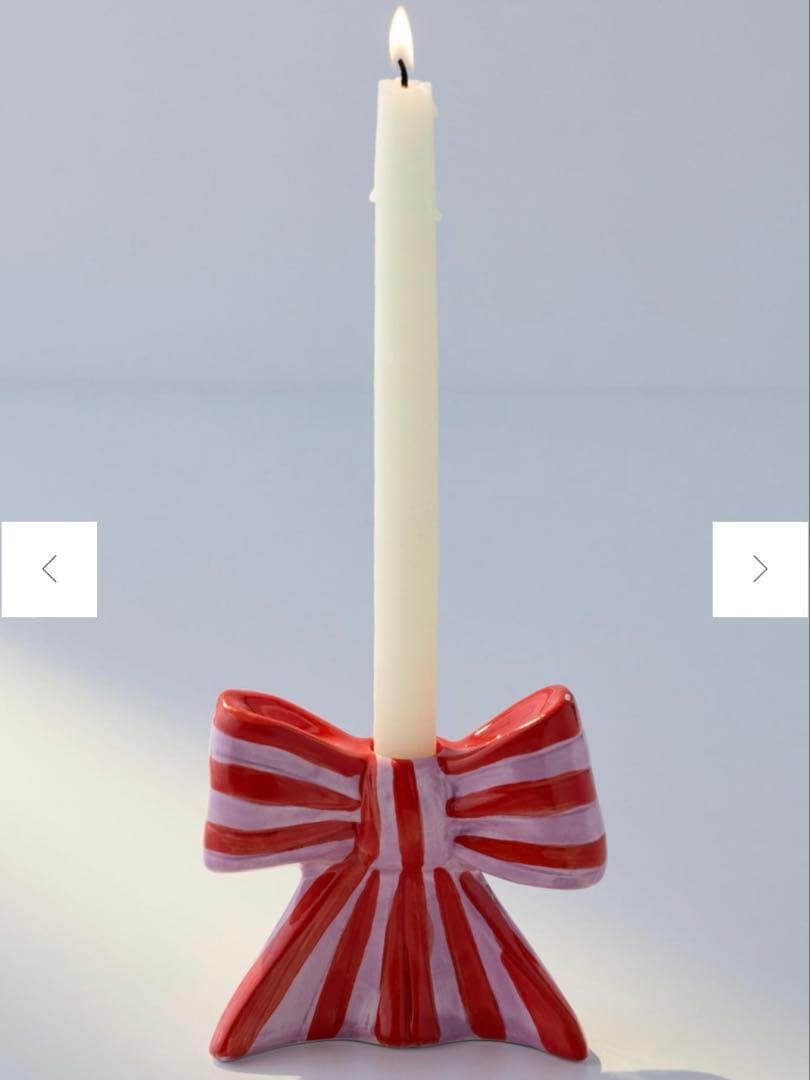 UrbanOutfitters リボンキャンドルホルダー　クリスマス　2点セット