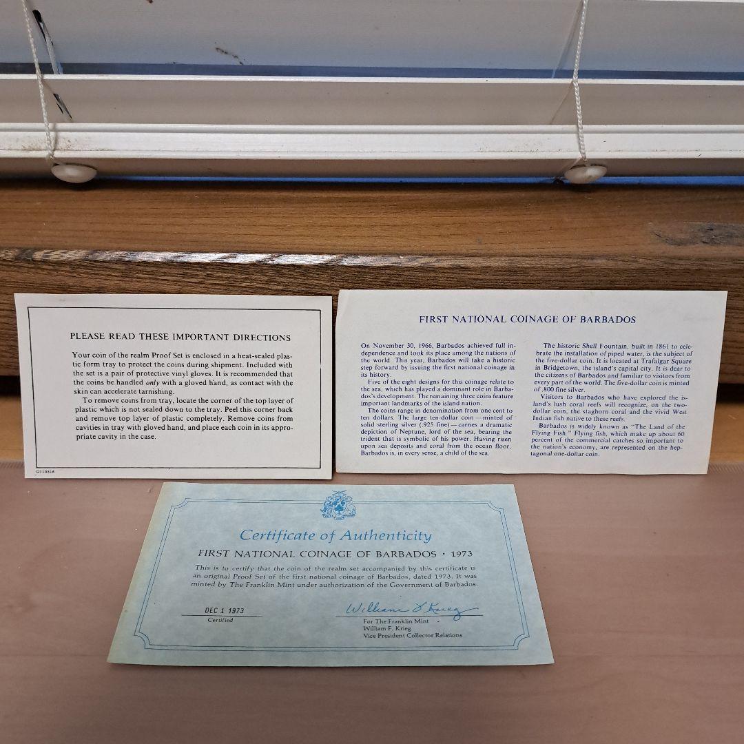 モ*ー様 1973 フランクリンミント バルバドス島 史上初の公式貨幣セット