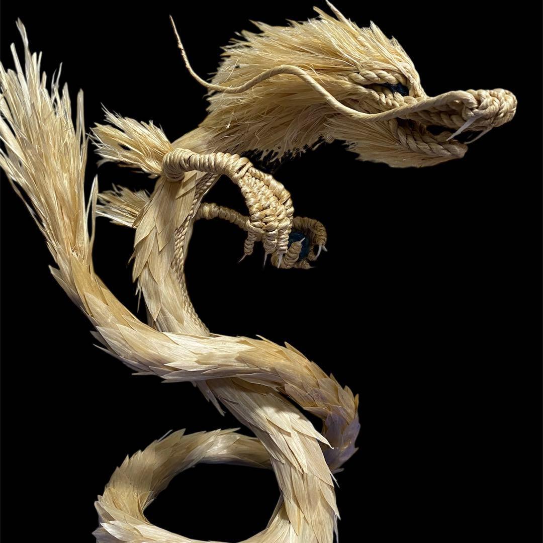 高級精麻(神事に使われる麻)ドラゴンアートオブジェあなたの為にお作り致します