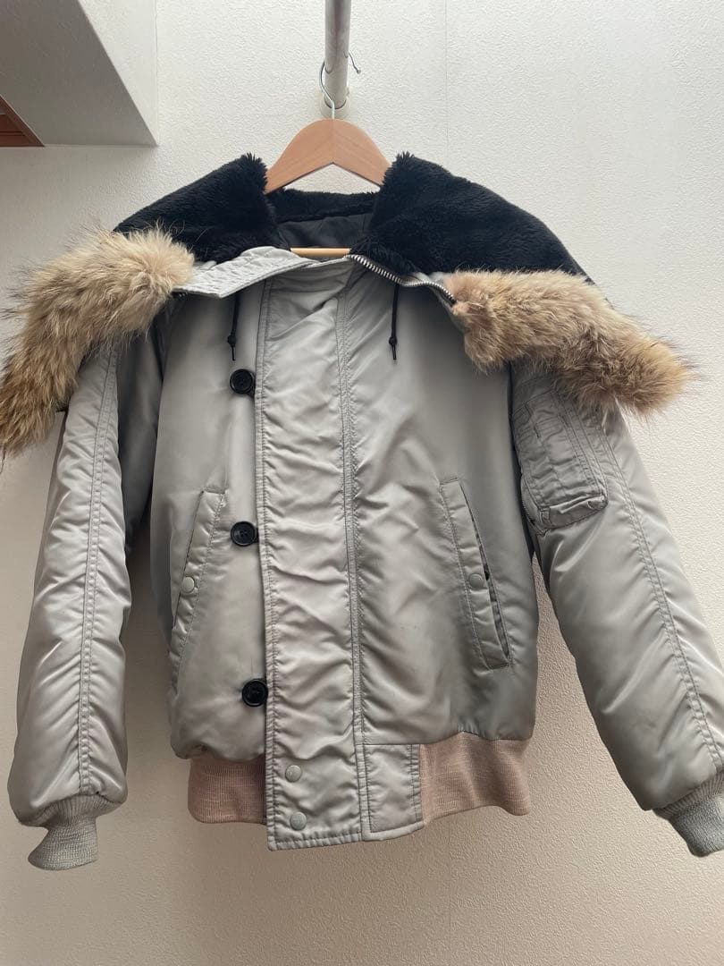 USA製 スピワック N-2B フライトジャケット シルバーグレー n2b