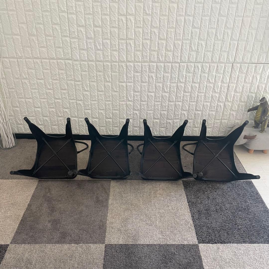 都内23区送料無料✨ 4人掛けダイニングテーブル✨イス4脚セット