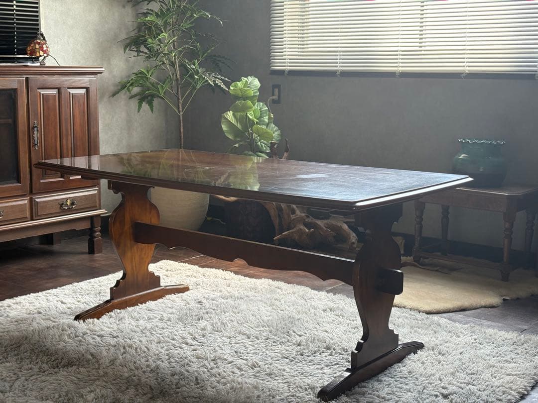 カリモク　karimoku ダイニングテーブル　ビンテージ　アンティーク　G