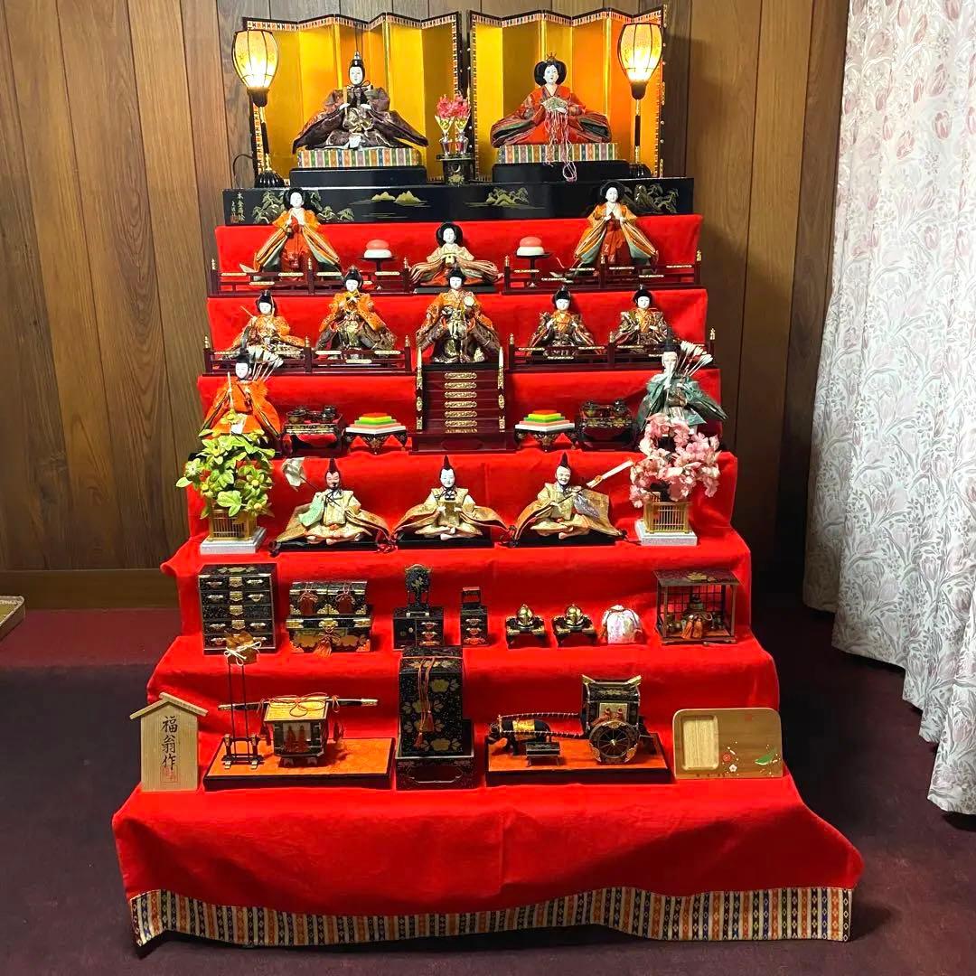①ひな壇 雛人形 7段 ひな祭り お雛様 セット ①