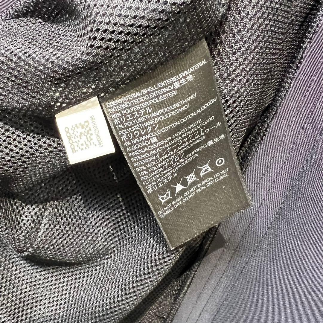 希少 美品 Y-3 ウール ライナー付き 刺繍ロゴ ステンカラー ロングコート