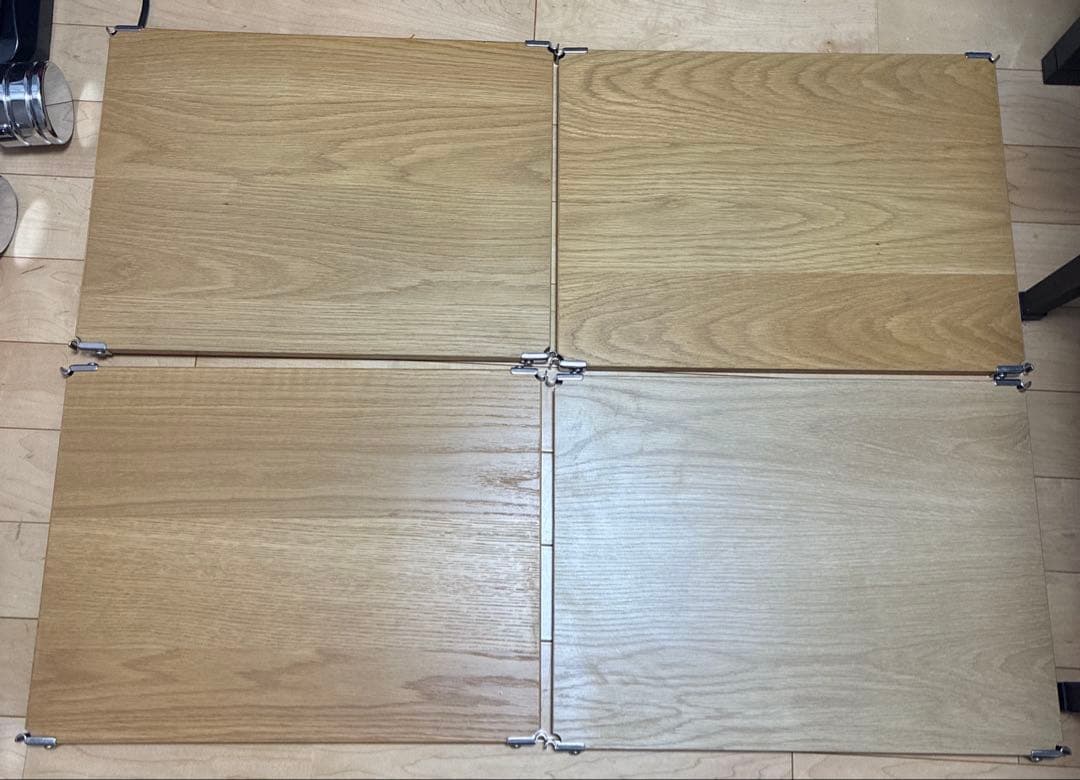 無印良品 ステンレスユニットシェルフ 追加棚4枚セット オーク材 56cm