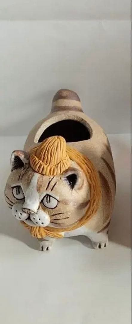 かとうゆみ　植木鉢ネコ