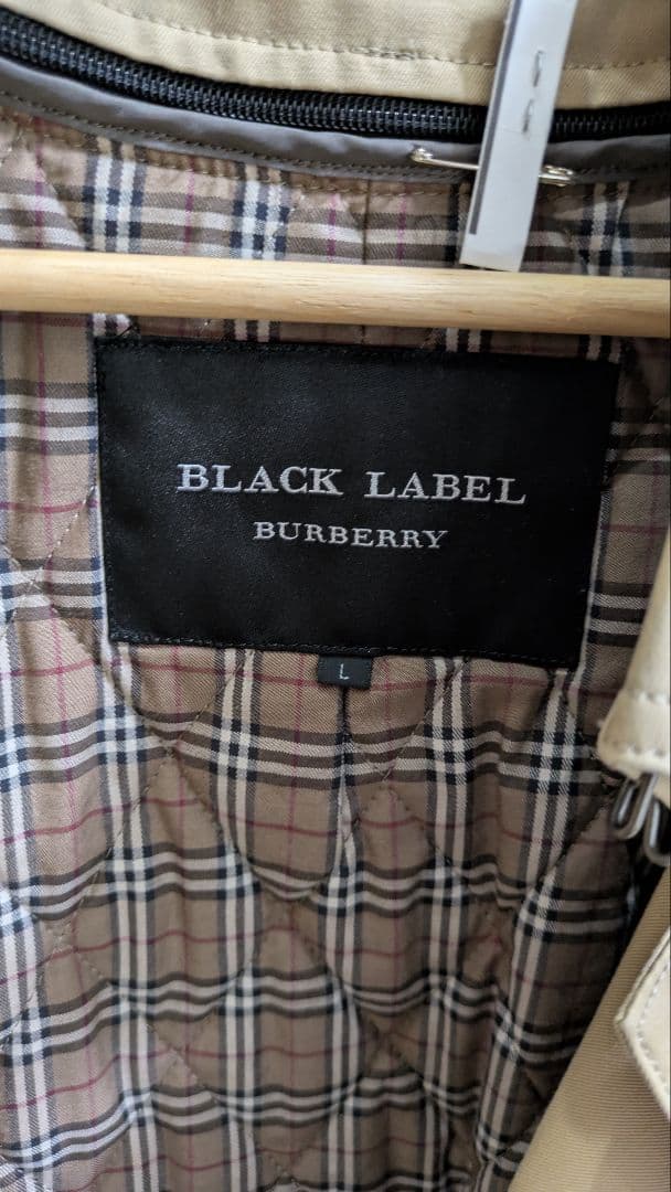 BURBERRYメンズ ベージュ トレンチコート Lサイズ