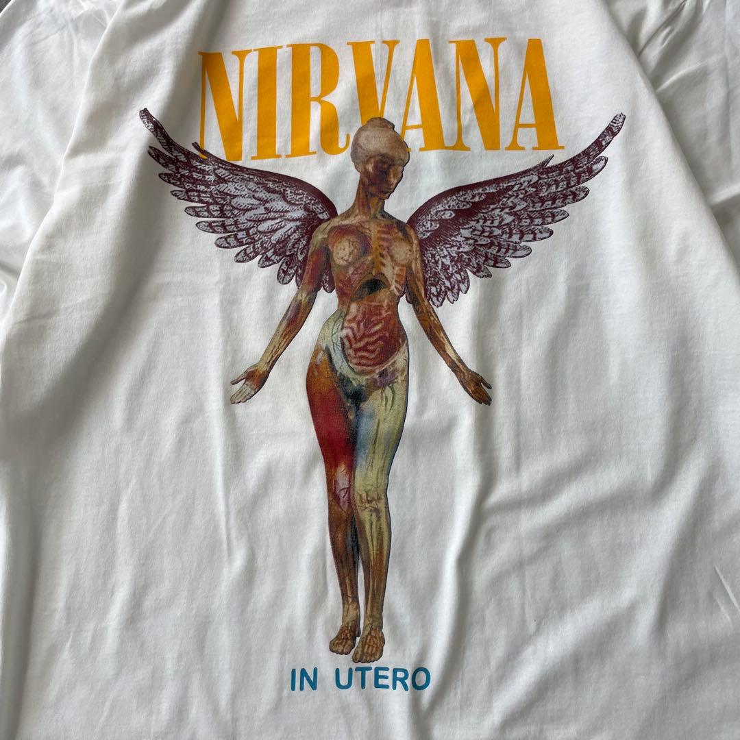 NIRVANA ニルヴァーナ IN UTERO L/S Tシャツ バンドTEE
